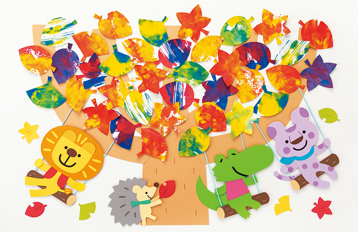 モノプリントの紅葉