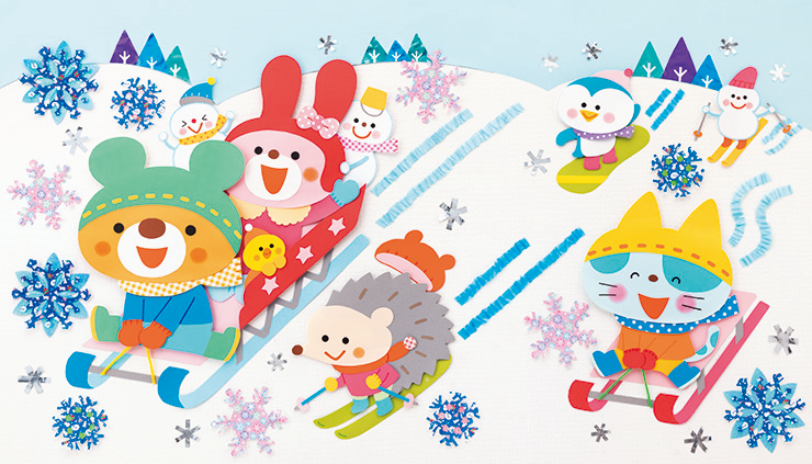 元気いっぱい！　雪あそび