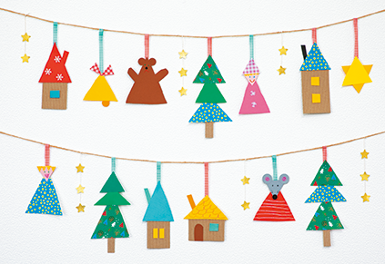 季節の製作アイデア「冬のオーナメント」