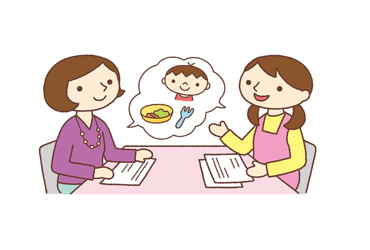保護者面談のイラスト