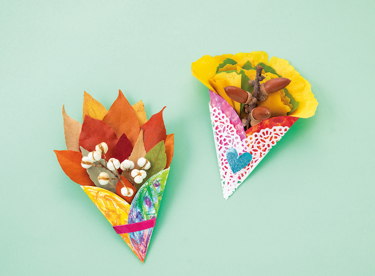 葉っぱのブーケ