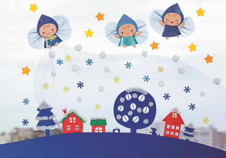 真っ白に染めるよ！　雪のペンキやさん