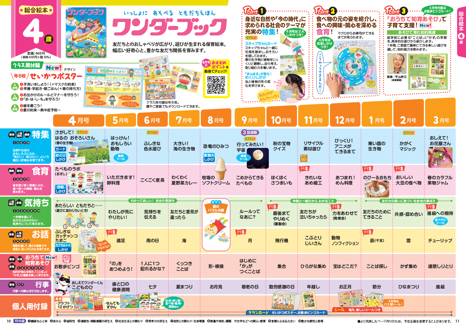 ワンダーブック 2023年度版年間企画表