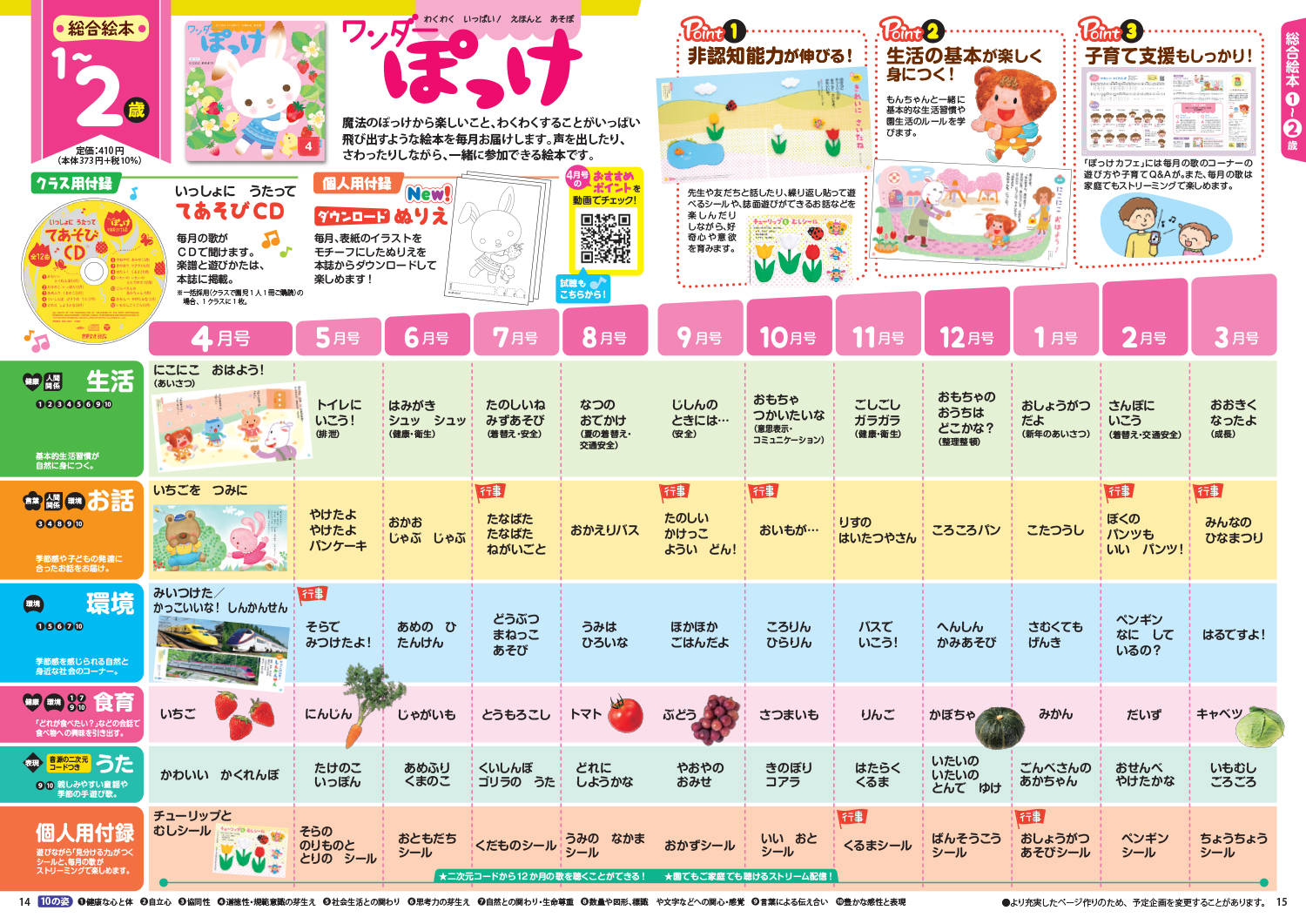 ワンダーぽっけ 2023年度版年間企画表