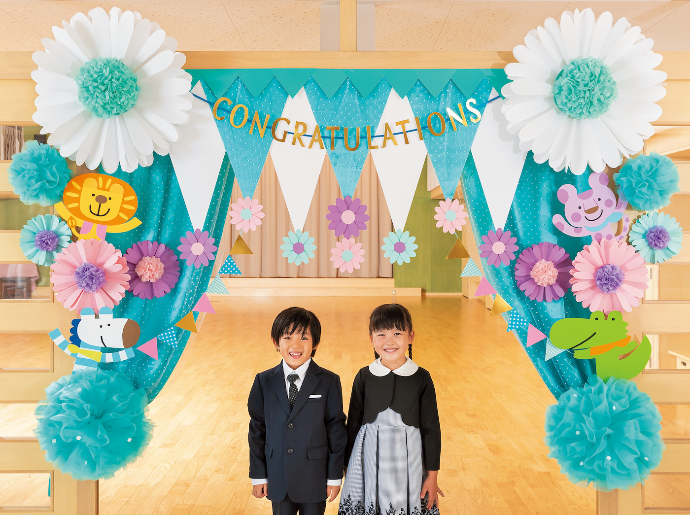 マーガレットの入口飾り