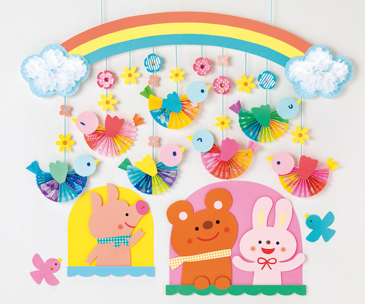 にじとことりのゆらゆら飾り