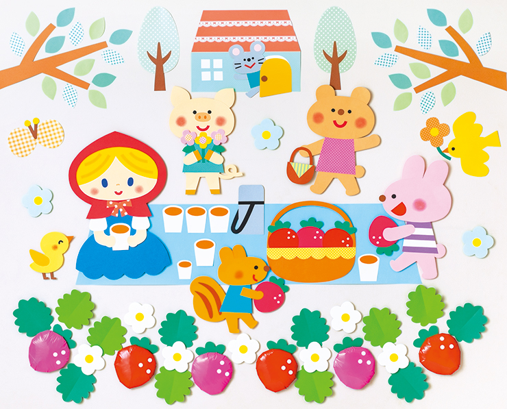 いちご畑でピクニック！