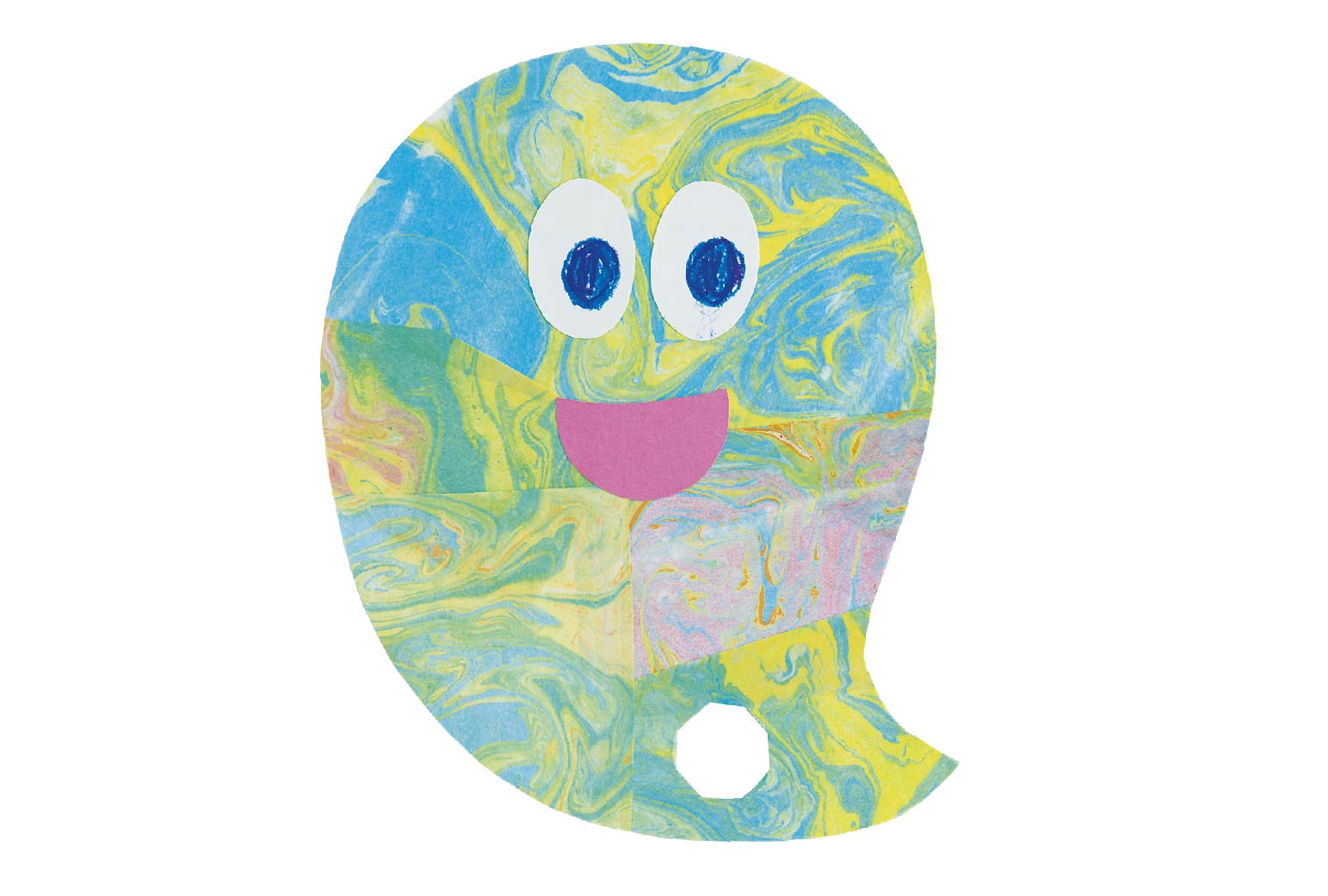 マーブリングおばけ