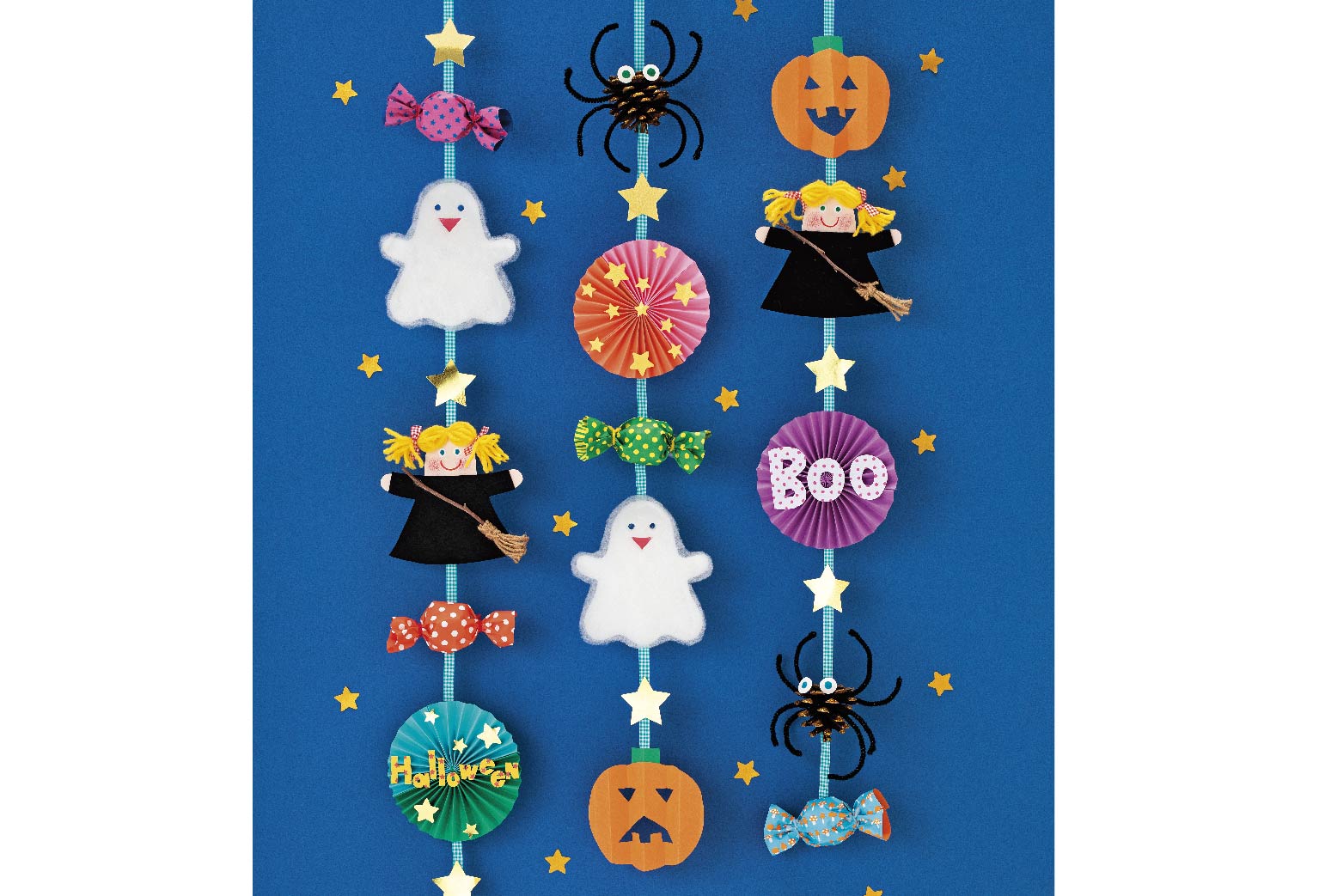 にぎやかハロウィンの吊るし飾り