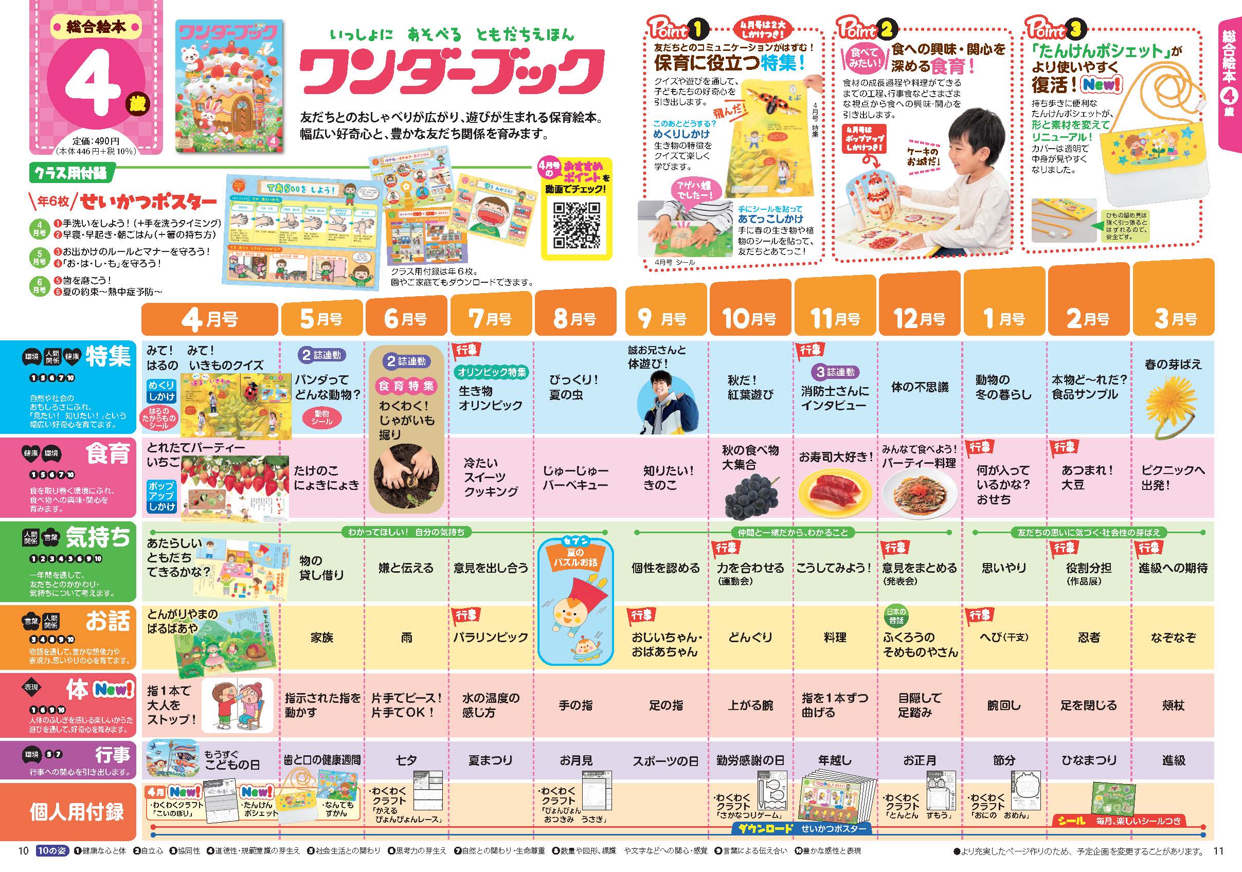 ワンダーブック 2024年度版年間企画表