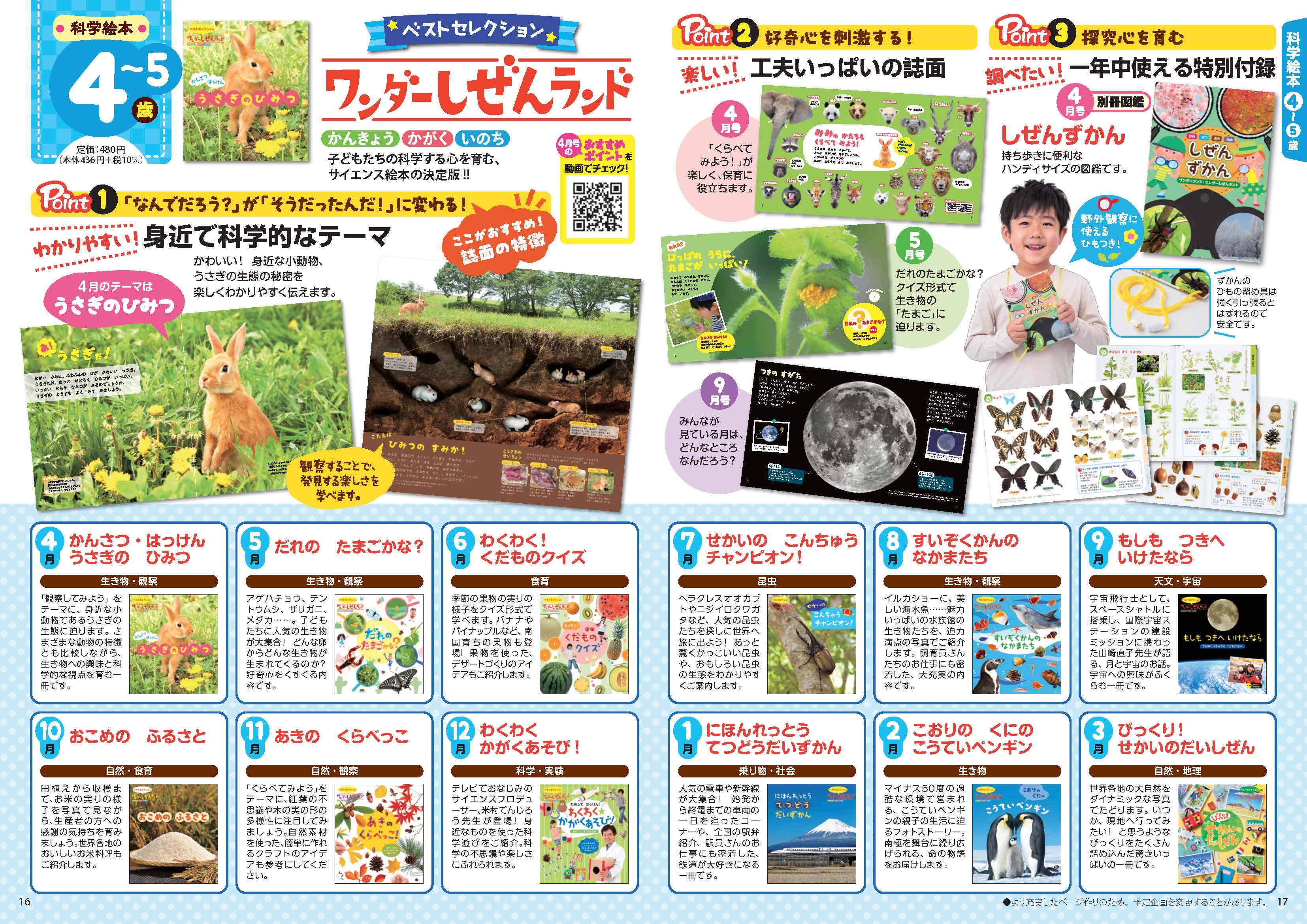 ワンダーしぜんランド 2024年度版年間企画表