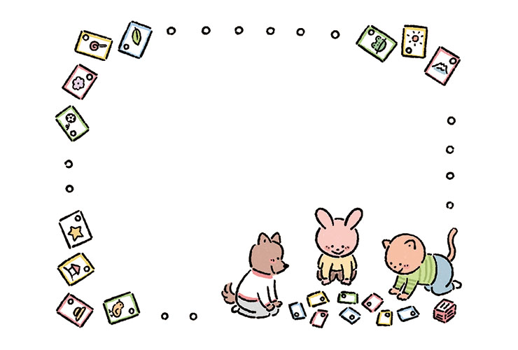 かるた取りの飾り枠