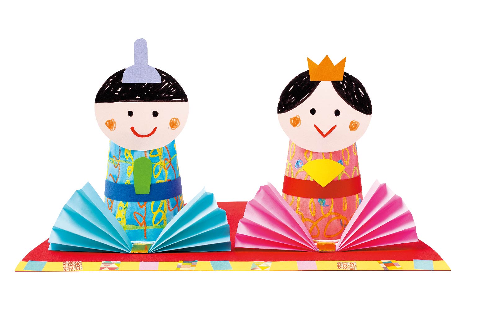 はじき絵おひなさま