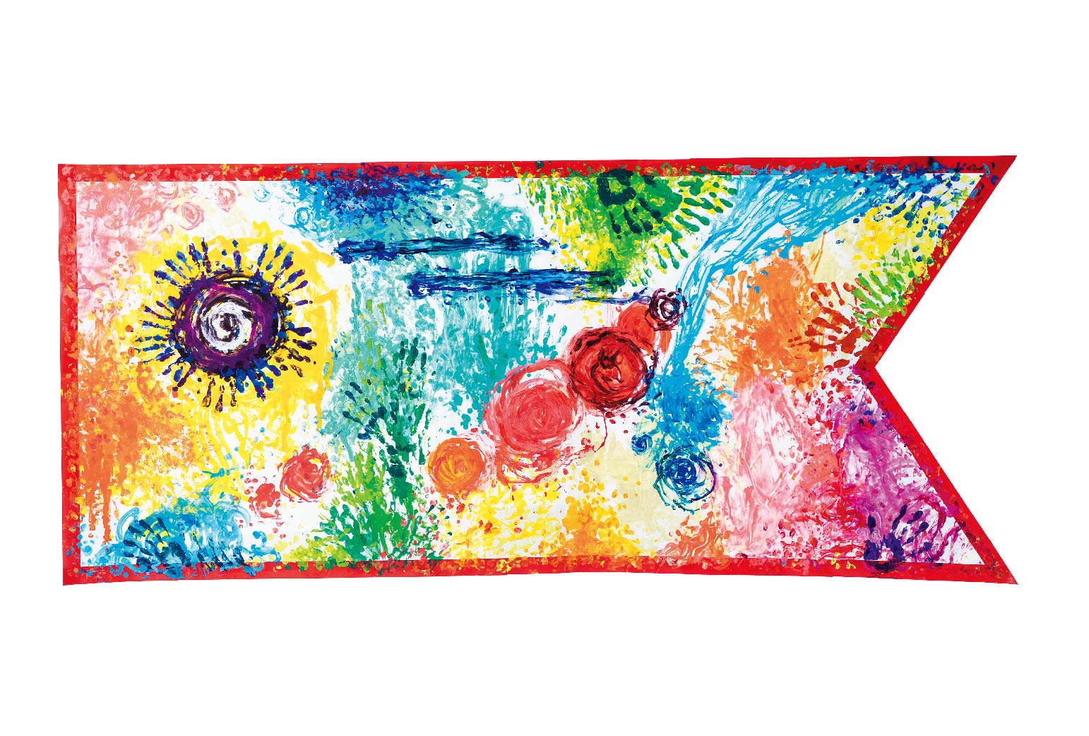 フィンガーペイントこいのぼり