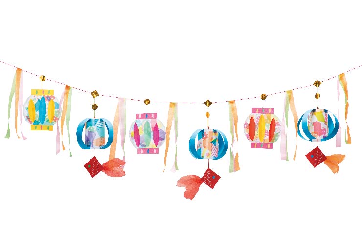 トレーシングペーパーのちょうちん２種