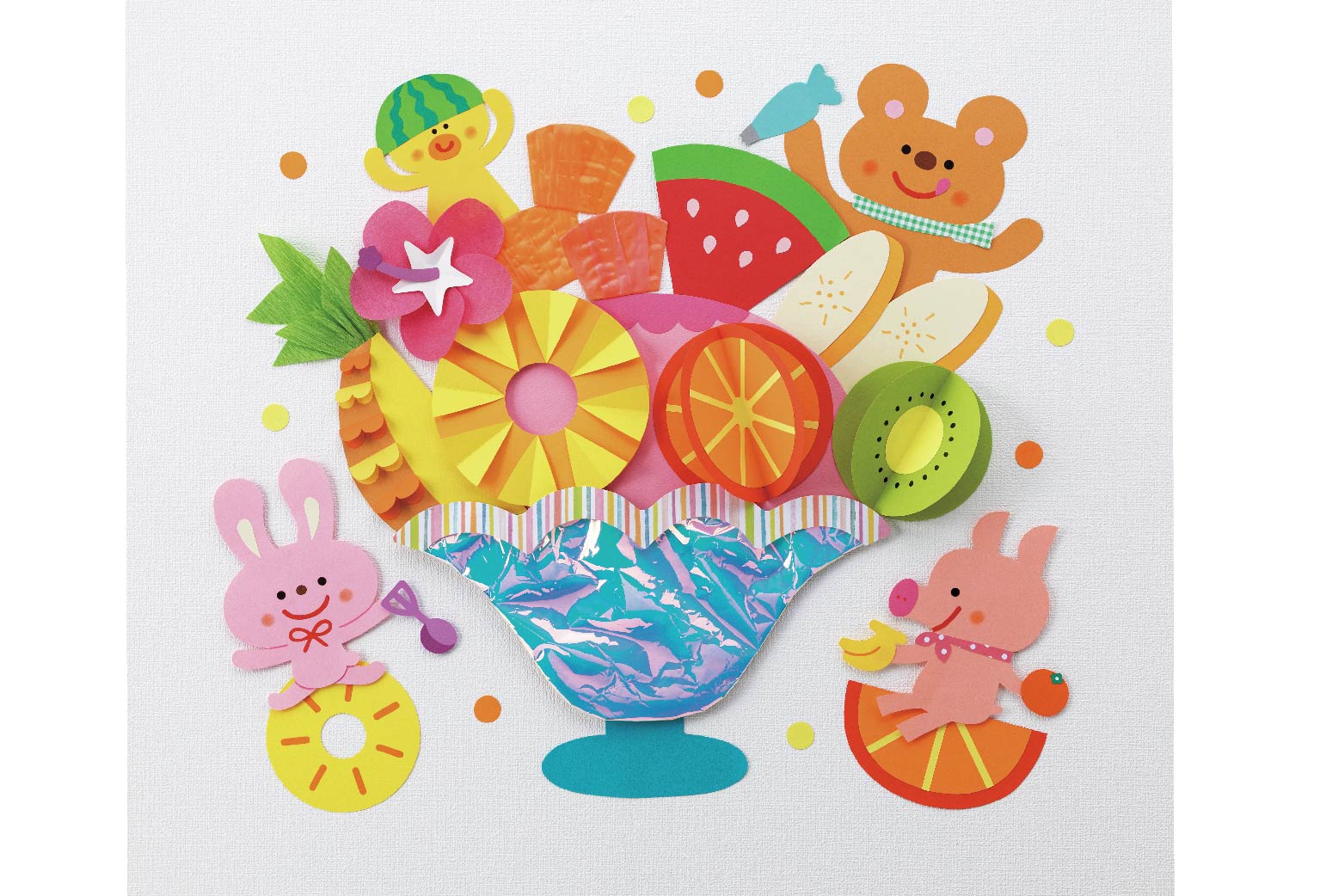 めしあがれ♡　トロピカルフルーツのパフェ