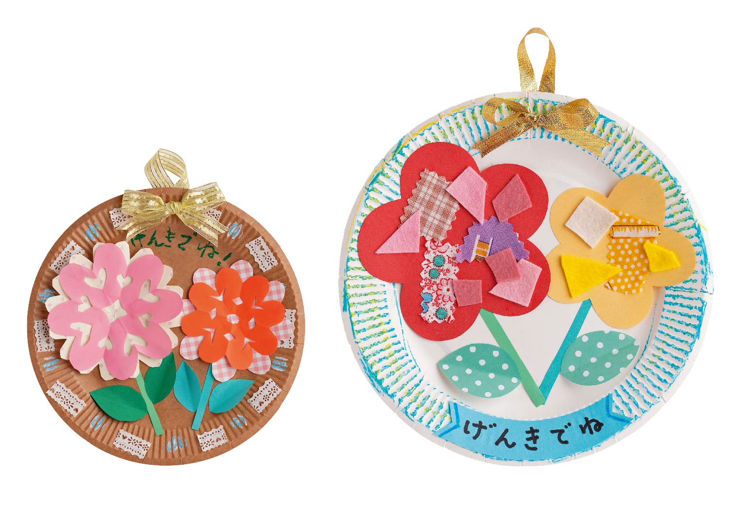 お花の壁掛け飾り